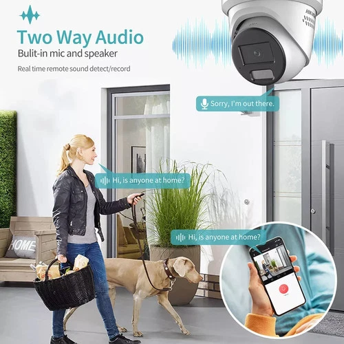 HIKVISION 8MP 4K CCTV Camera 2-Way Audio Smart Light ColorVu AI NVR System Kit - Picture 6 of 39