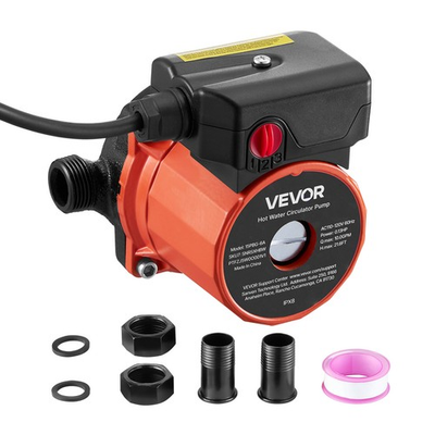 #ad #ad VEVOR Hot Water Recirculating Pump 10 GPM Circulation Pump 3 Speed Cast Iron $38.99