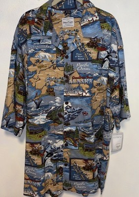 David Carey Originals Men s 3X Alaska Short Sleeve Button Shirt Alaskan Cruise