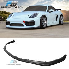 For 2016 Porsche 981 Cayman Gt4 Oe Style Front Bumper Lip Spoiler Splitter Pu