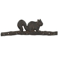 Wandhaken Garderobenhaken Kleiderhaken Gusseisen 36X11Cm EichhöRnchen Vintage