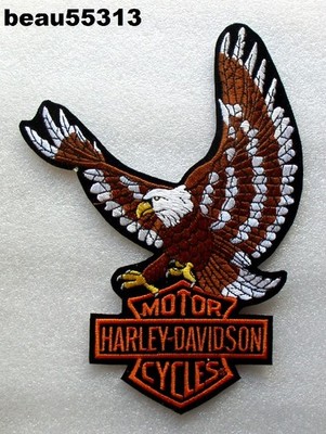  LARGE 6.5'' x 9'' HARLEY DAVIDSON ''BAR & SHIELD EAGLE'' VEST JACKET BACK PATCH