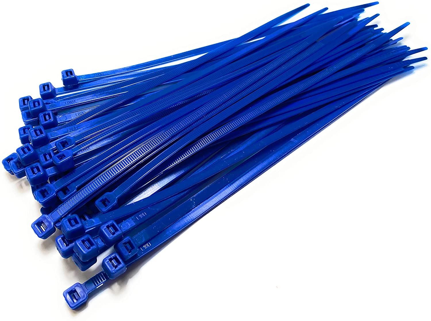 Blue Nylon Cable Ties 300mm x 4.8mm Pack of 50 Nylon Zip Ties
