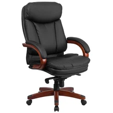 Flash Furniture LeatherSoft Executive Chair Black/Mahogany (BT-90171H-S-GG)