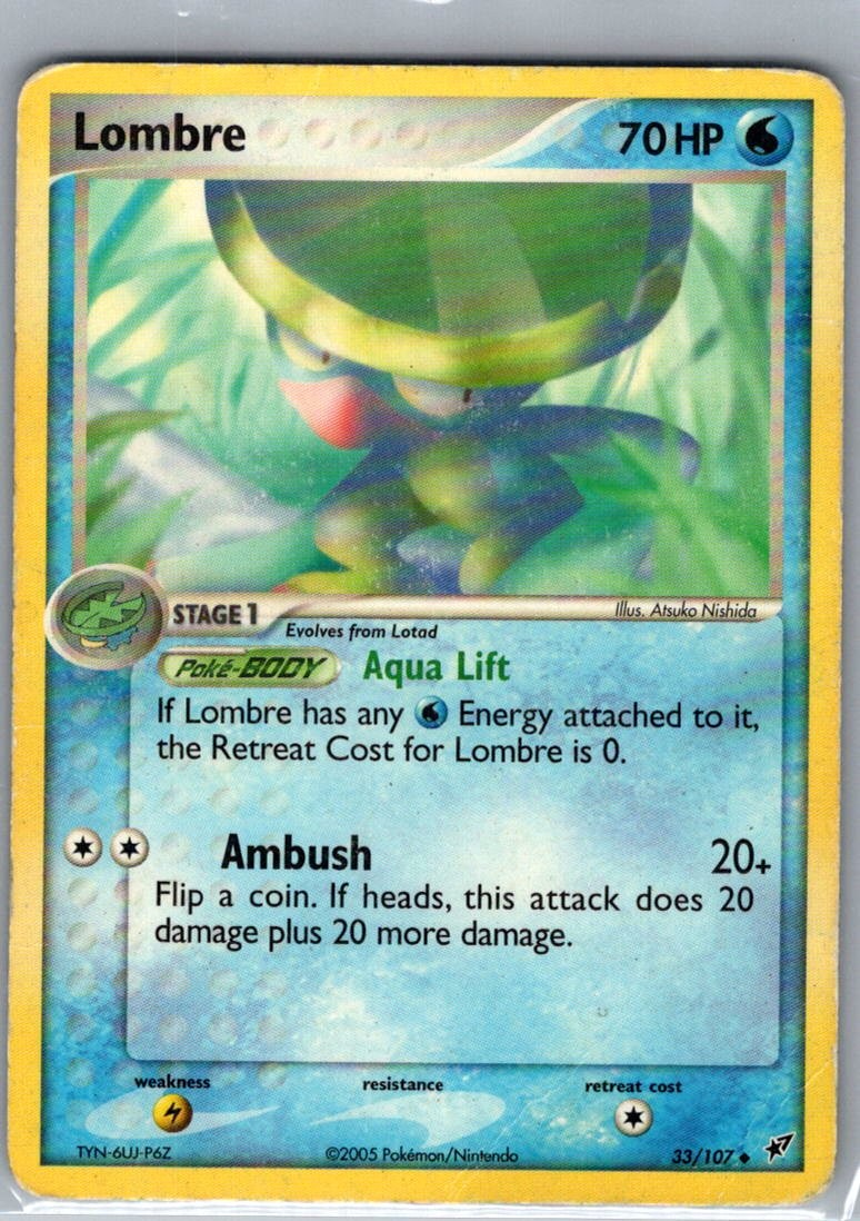 Lombre 33/107 Non Holo Deoxys - Pokemon Card - NM