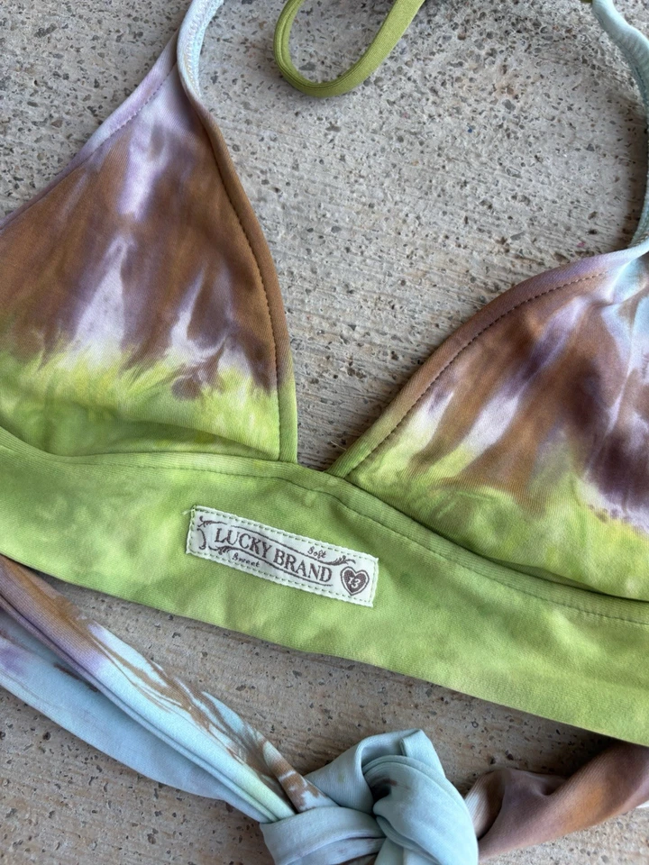 Top de bikini Lucky Brand hecho en EE. UU. talla pequeña Cottagecore Foto 2 de 4