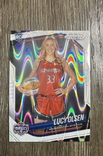 2025 Panini Prizm WNBA - Rookie Variation Lucy Olsen #145 White Seismic Prizm...
