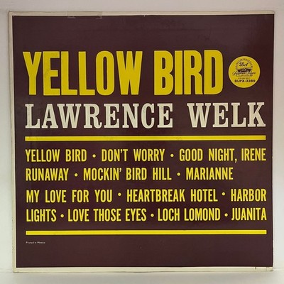 LAWRENCE WELK - YELLOW BIRD - MEXICAN LP ALBUM TAPE ON COVER TORN COVER