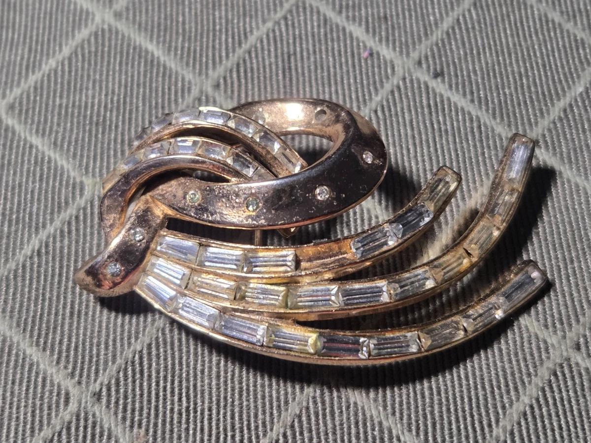 Trifari Alfred Philippe Indiana Vintage Designer Costume Pins