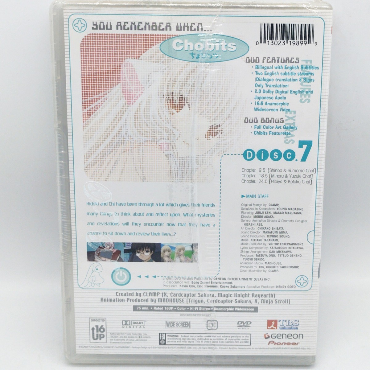 チハラトーク#11 [DVD] ggw725x Chobits Vol. 7 Chat Room DVD Brand NEW SEALED Rare 13023198999| eBay