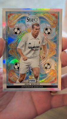 2023-24 Select FIFA Zinedine Zidane #27 Stained Glass Case Hit SSP 
