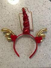Unicorn Headband - Christmas Unicorn Headband NWT See Pics