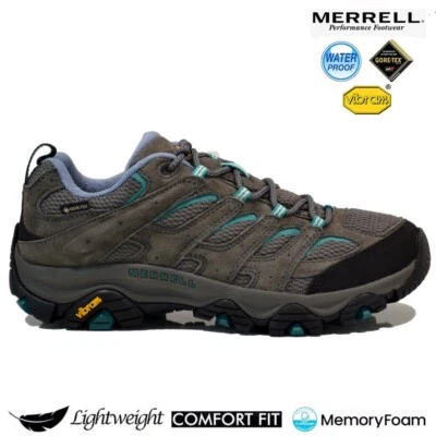 LADIES MERRELL HIKING BOOTS WATERPROOF GORETEX ANKLE WALKING TRAIL TREK TRAINERS