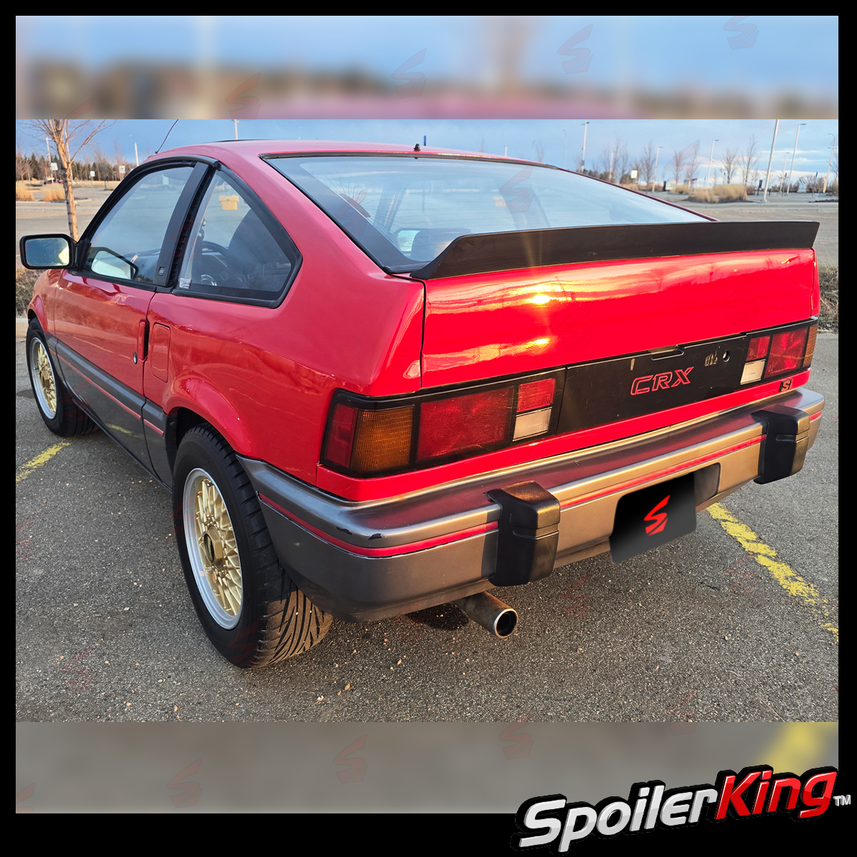 SpoilerKing Duckbill Trunk Spoiler (Fits: Honda CRX 1984 1985 1986