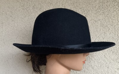 Rag & Bone Women Black Wool Felt Floppy Brim Leather Band Fedora L Hat NOWT rag & bone Clara Wool Felt Fedora | Nordstrom main image 3