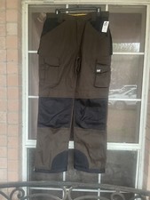 NWT Men Caterpillar Trademark Work Pants 32W x 32L, Dark Earth/Black