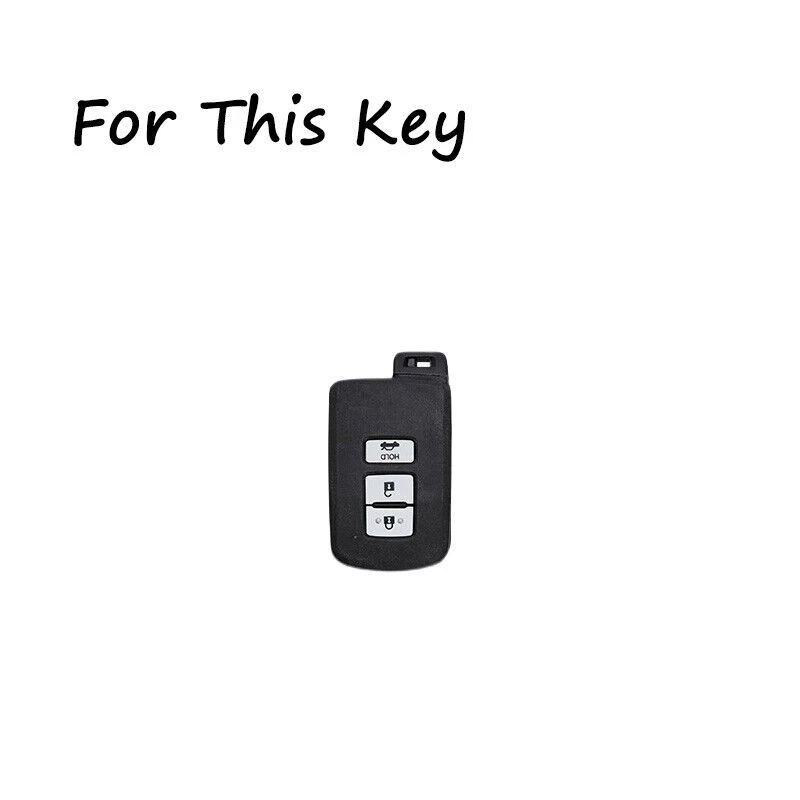 Capa chave de carro liga de zinco silicone para Toyota 4Runner Tacoma Tundra Corolla  - Imagem 2 de 4