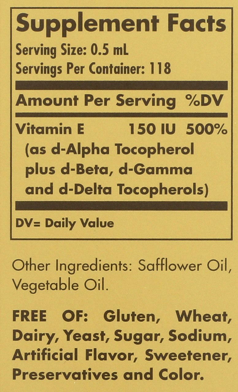 Solgar Liquid Vitamin E with dropper 2 oz