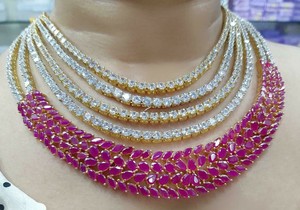 Indian-Bollywood-Style-CZ-AD-Wedding-Gold-Fashion-Jewelry-Necklace-Set-Red-Ruby