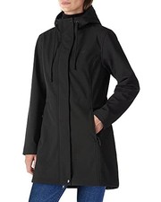 Women's Lightweight Waterproof Fleece Lined Hooded Softshell Rain Jacket, War...
