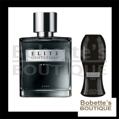 Elite Gentlemen In Black Avon - Eau De Toilette Homme 75ml + Déo Bille - Vétiver Noir