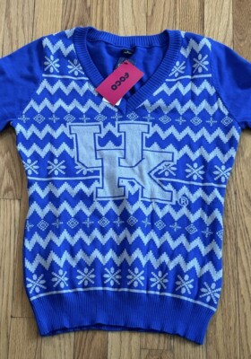 UK Kentucky Wildcats Ugly Christmas Sweater Womens Small Foco