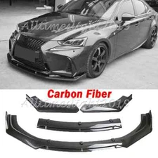 For Lexus IS250 IS350 IS300 Front Bumper Lip Splitter Spoiler Body Carbon Fiber