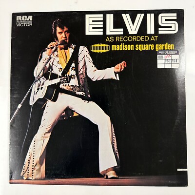 Madison Square Garden LP Record Vinyl Elvis Presley Recorded Live