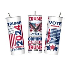 Trump Tumbler 2024 Fix America Again - 20oz Stainless Steel Tumblr Travel