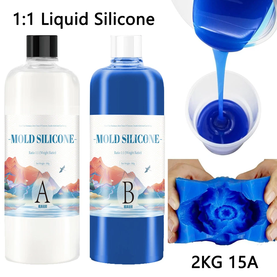 Liquid Silicone Rubber Mould Making Kit Condensation-cure Mould Making 1/2KG 15A - image 3 of 4