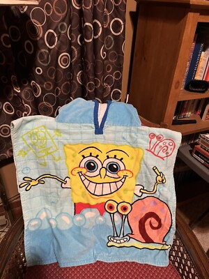 SpongeBob Little Kids Pullover Pool Towel Very Unique Could Be Sown Into A Bag