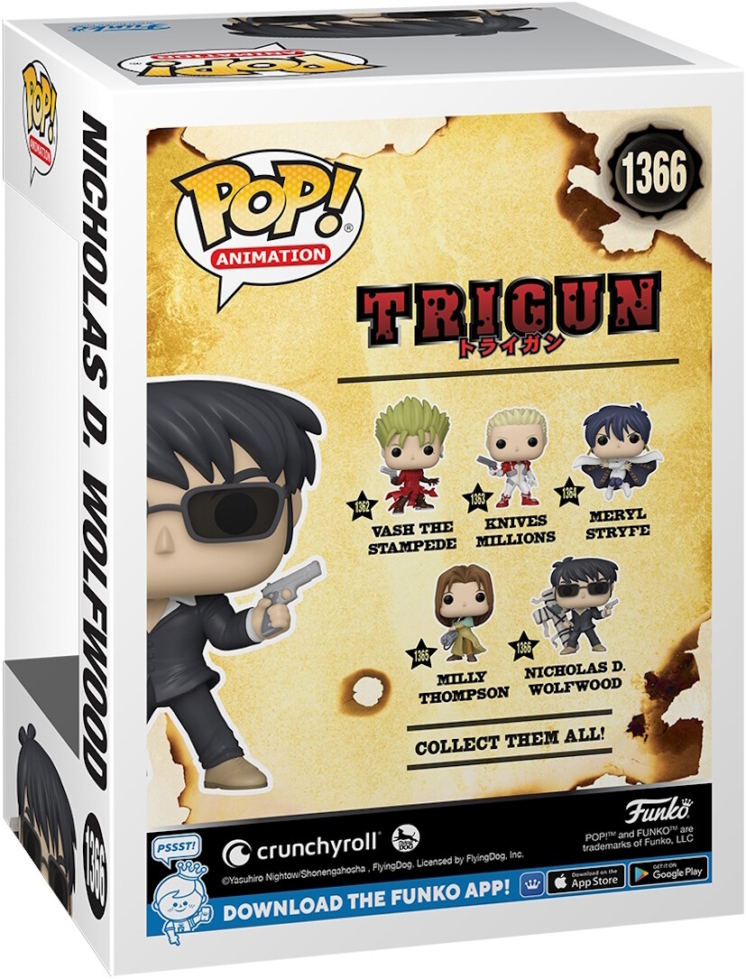 Trigun - Nicholas D. Wolfwood 1366 - Funko Pop! Vinyl Figur | eBay