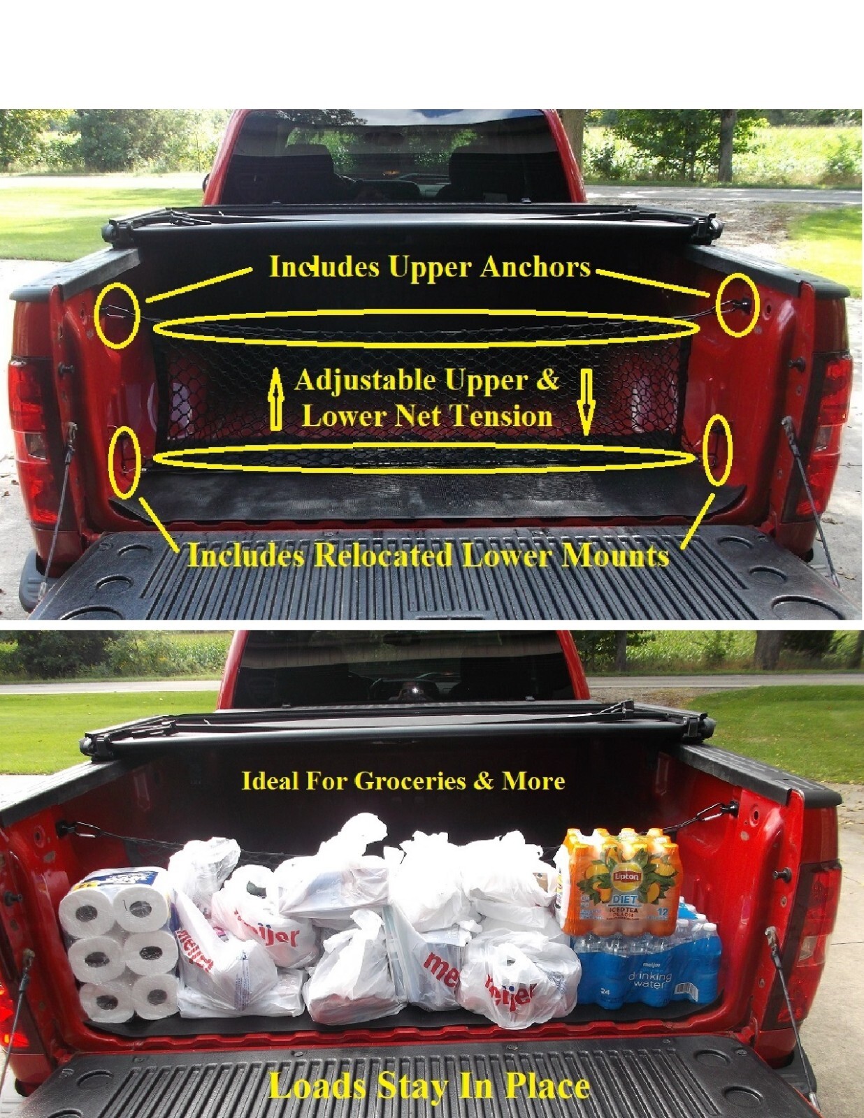 Truck Bed Organize Kit For GMC Sierra 2007-2018, Easy Install, Versatile