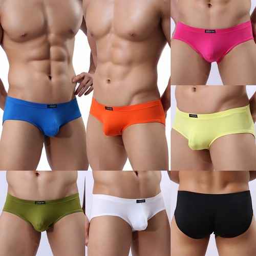 Sexy Men's Low Waist Swimwear Mini Bikini Swim Briefs Underwear Size S M L XL - Picture 1 of 80