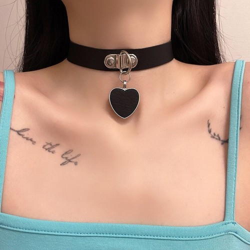 HZman Collana Girocollo Punk In Pelle Con Punte Metalliche - Unisex, Con Scatola Regalo - 4