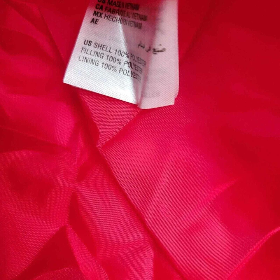 Chaleco acolchado Charter Club rojo con cremallera bolsillos ligeros ropa exterior informal grande Foto 3 de 3