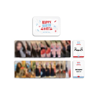 LEE CHAE YEON [HAPPY LCY DAY] TIN CASE PHOTO CARD SET OFFICIAL MD K-POP SEALED