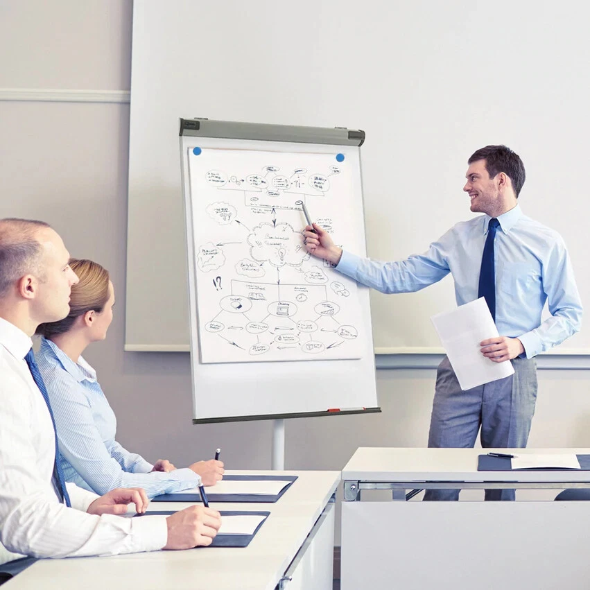 Mobiles Flipchart Shark - Beschreibbar, magnethaftend & höhenverstellbar - Bild 2 von 4