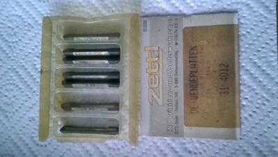 7X ZETTL 31.4012 MIMATIC DE-Wendeplatten Breite 4,8 Radius 2,4mm Kopierderehen