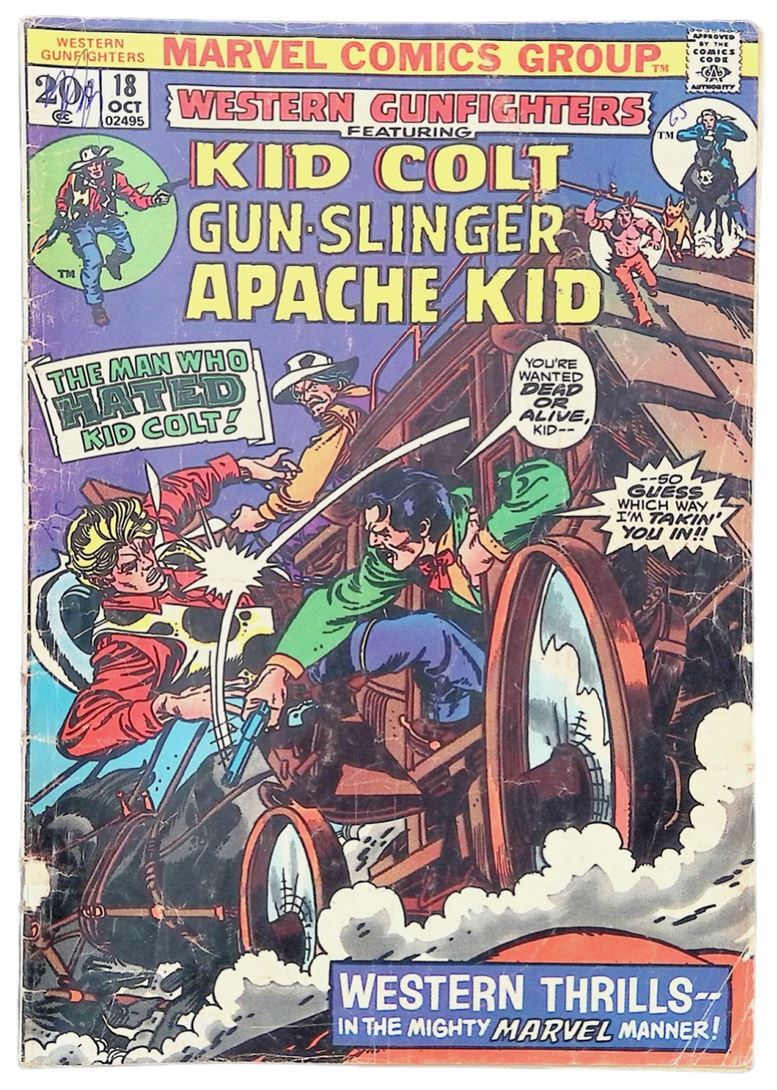 Western Gunfighters #18 Direct Edition Cover (1970-1975) Marvel Comics