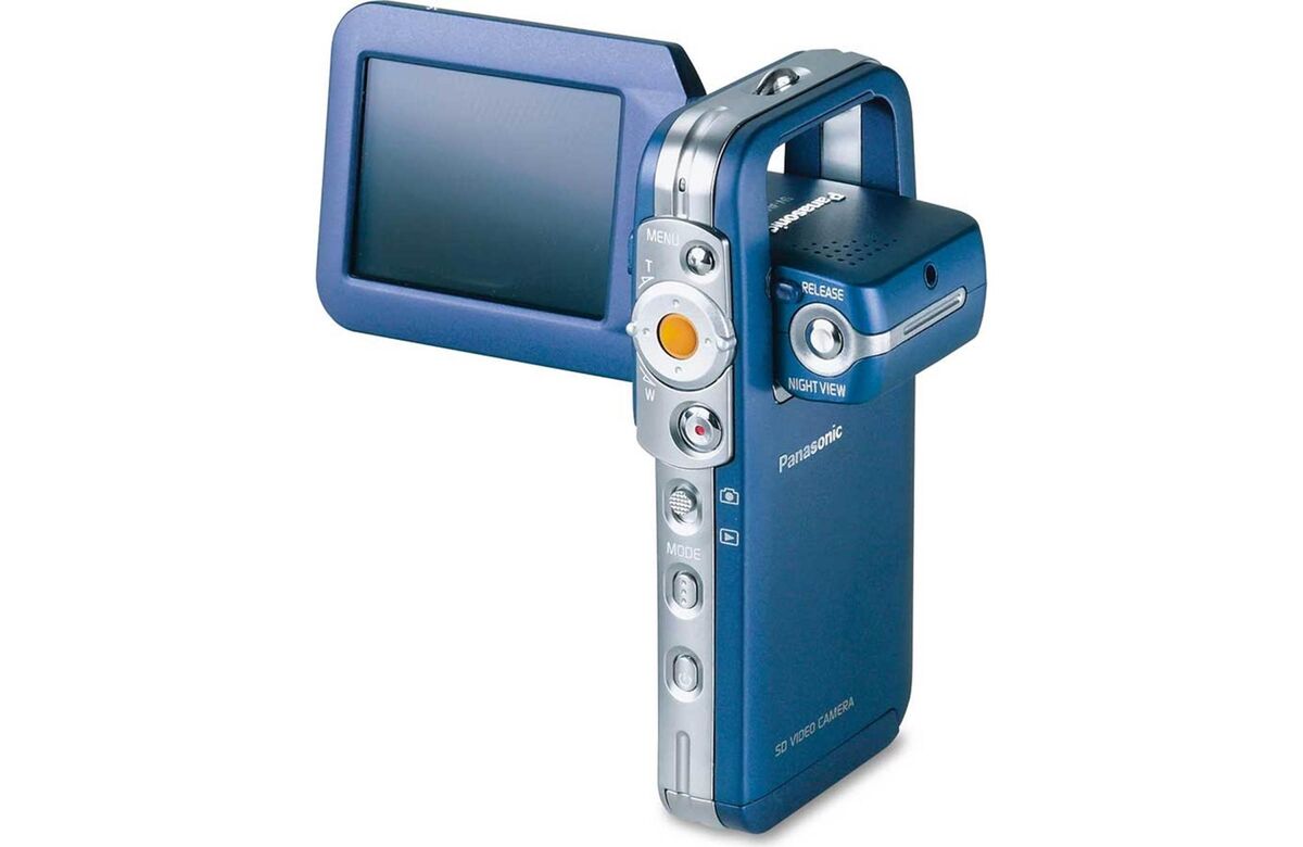 Panasonic D-Snap SD Digital Camcorder Rotating Screen - Blue Panasonic D-Snap SD Digital Camcorder Rotating Screen - Blue