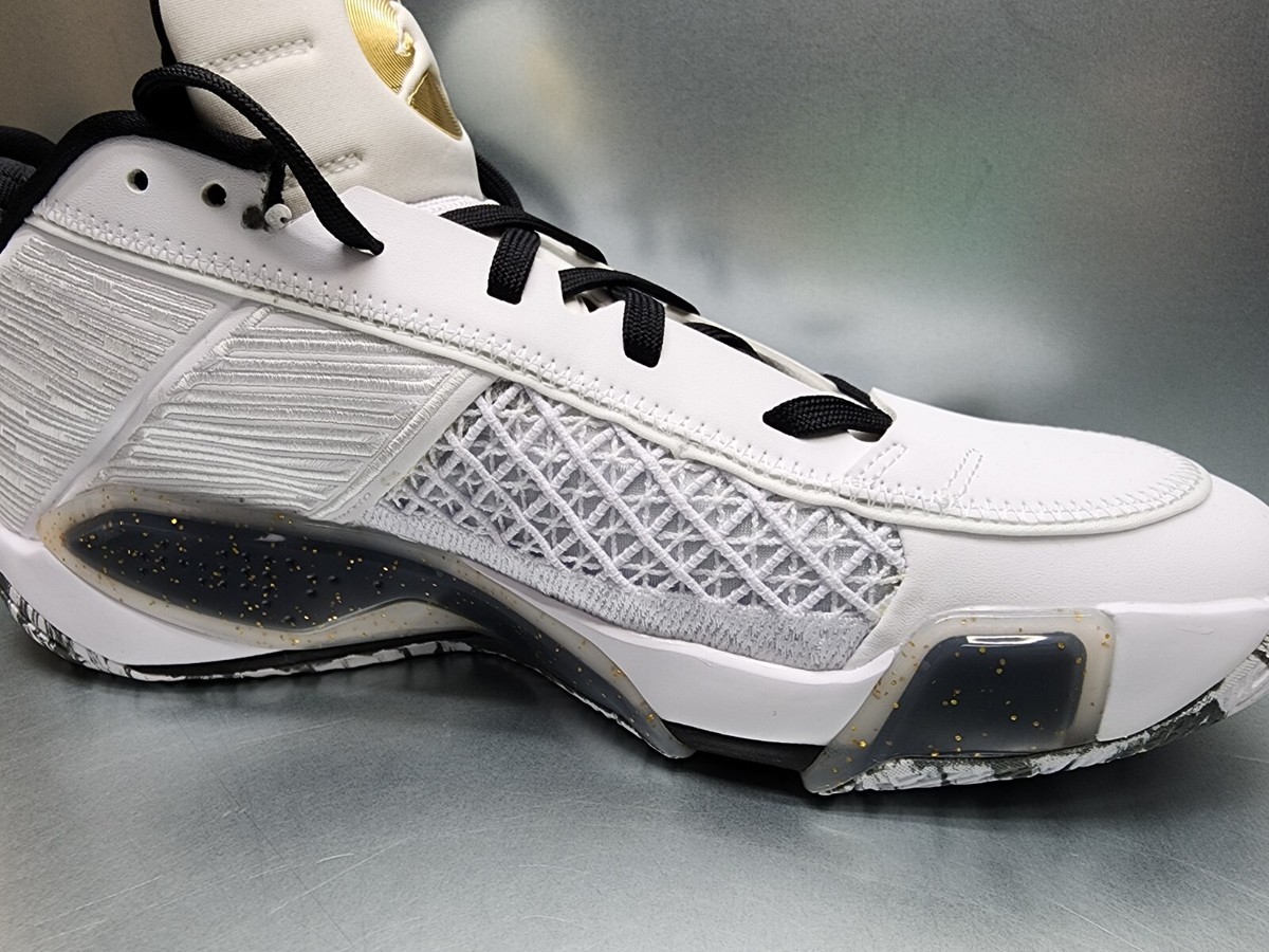 NEW Nike Air Jordan 38 Low Royalty White Metallic Gold FD2326-107