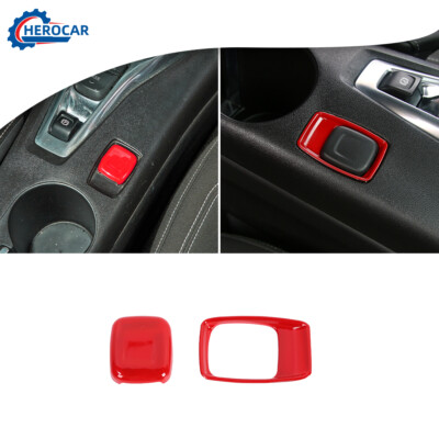 Center Cigarette Cigar Lighter Cover Trim Decoration For Chevy Camaro  17+Red