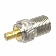 1pce F TV Female Jack to SMB Male Plug RF Coaxial Adapter Connector Straight