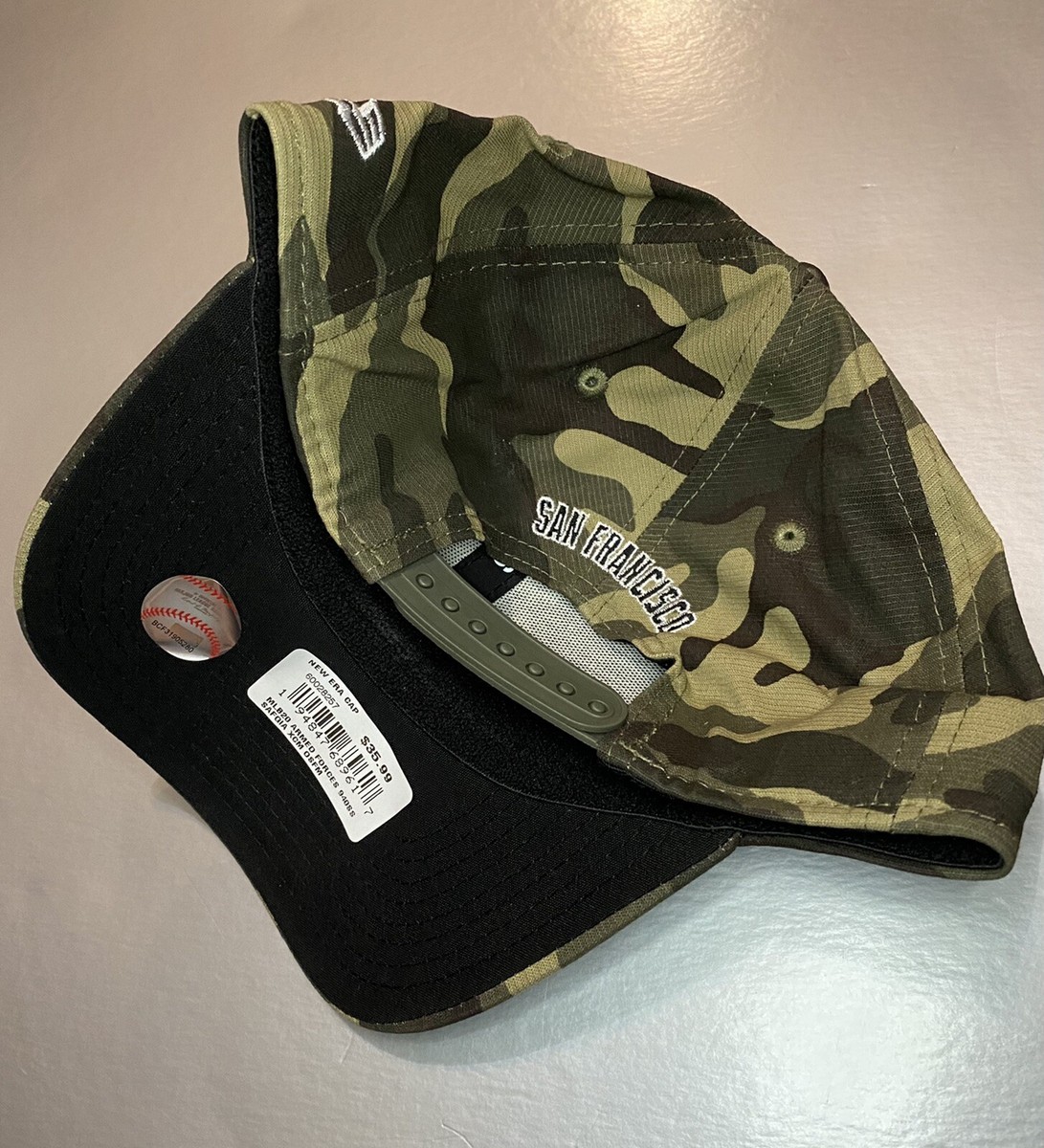 New Era MLB San Francisco Giants Armed Forces Day Camo Hat Cap Snapback 9Forty Men main image 4