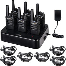 RT68 Walkie Talkies with Earpiece, Portable FRS Two-Way Radios Rechargeable, wit