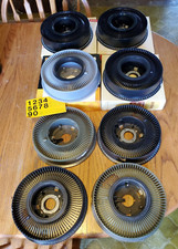 Lot of 8 Kodak Carousel Transvue Yankee Carouse 80 Rotary Slide Trays 4 no boxes