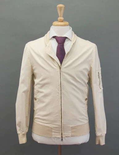 NWT $2995 Brunello Cucinelli Men's Bomber Jacket With Logo Hardware 46/36US A238 video thumbnail