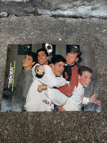VINTAGE 90S BOP TEEN Beat MAGAZINES POSTER LOT New Kids On The Block Johnny Depp - Picture 8 of 16