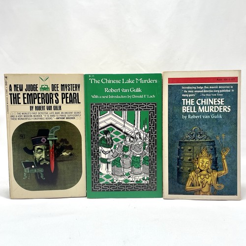 Lot x17 Robert Van Gulik Mystery Book Judge Dee Mystery Vintage Paperback Books - Foto 2 di 18